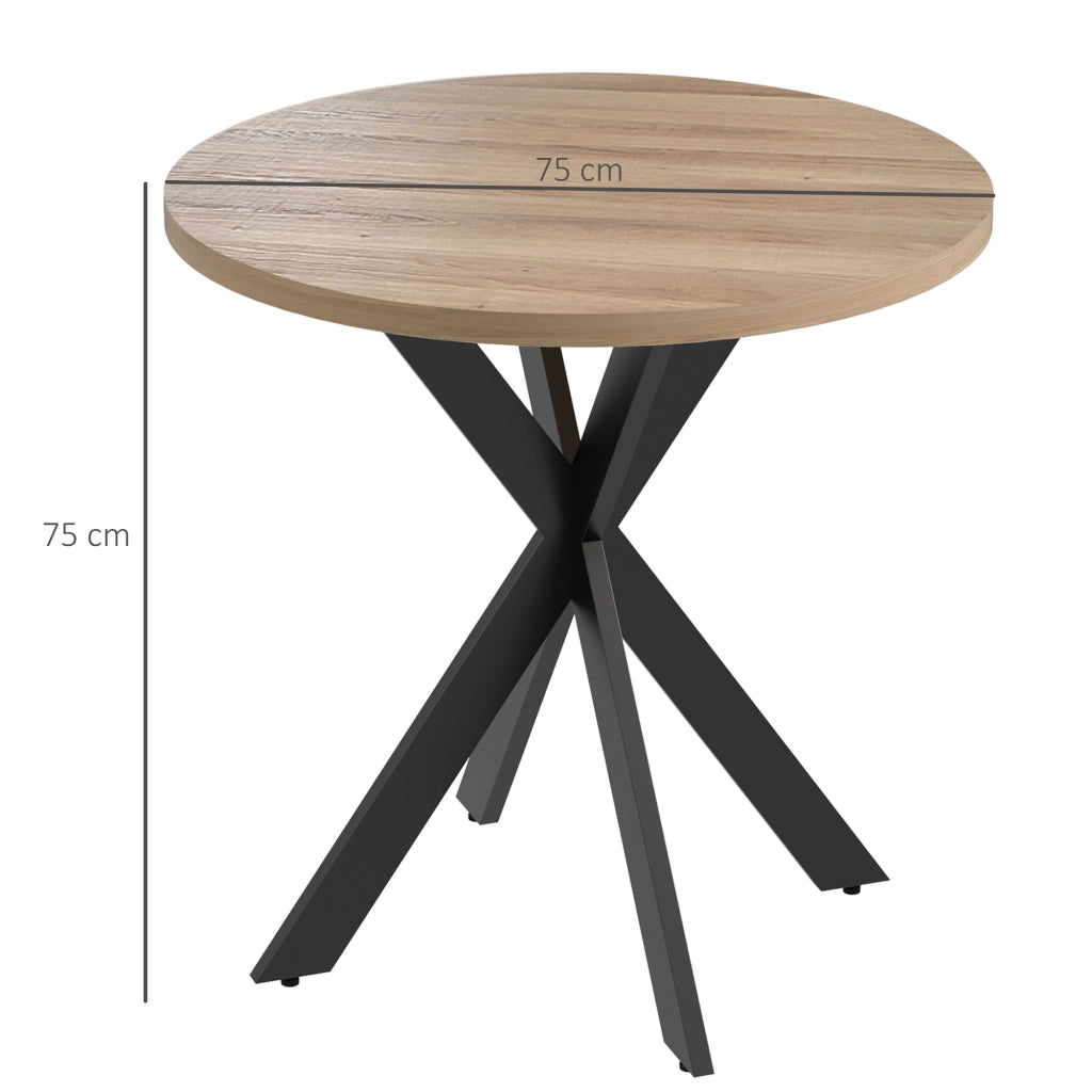 Tavolo da pranzo rotondo moderno ¨C zephmum ¨C legno 75x75 cm