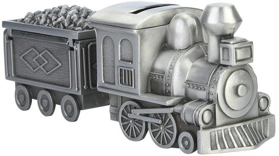 Spaarvassoio Retro Treno Educativo - Cassetto per Risparmi - 18,5x9x5,5 cm