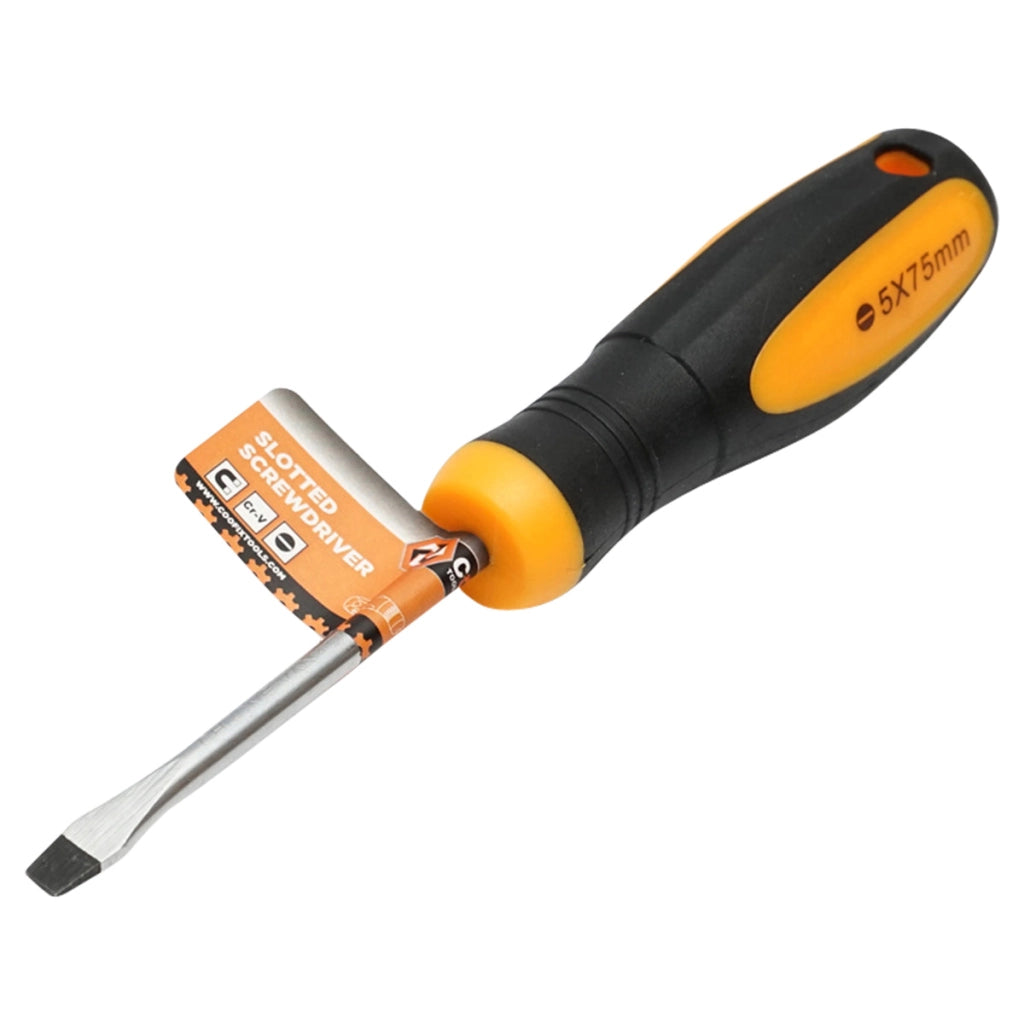 Cacciavite dritto professionale Coofix 5x75mm in acciaio Cr-V con punta magnetica