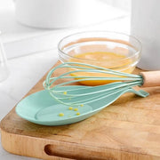 4 pezzi di supporto per cucchiai in silicone per cucina - contenitore per cucchiai e ciotole in vetro nero