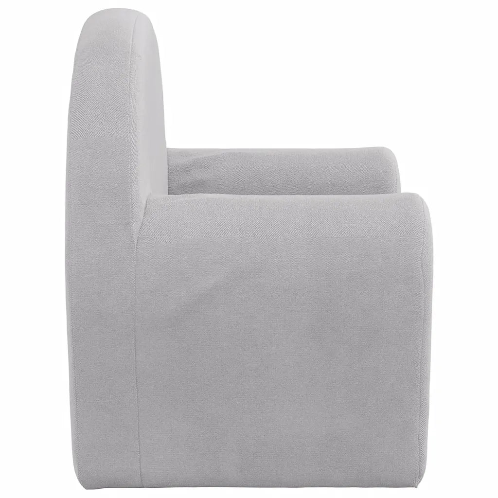 Divano Letto per Bambini-Sofa Letto-Daybed-Divanetto Grigio Chiaro in Morbido Peluche 266181