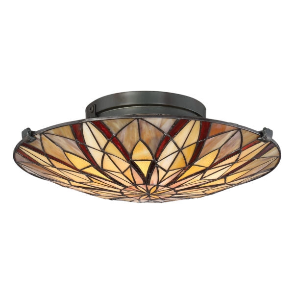 Lampada a sospensione Quoizel Vanguard nero antico 4xE14