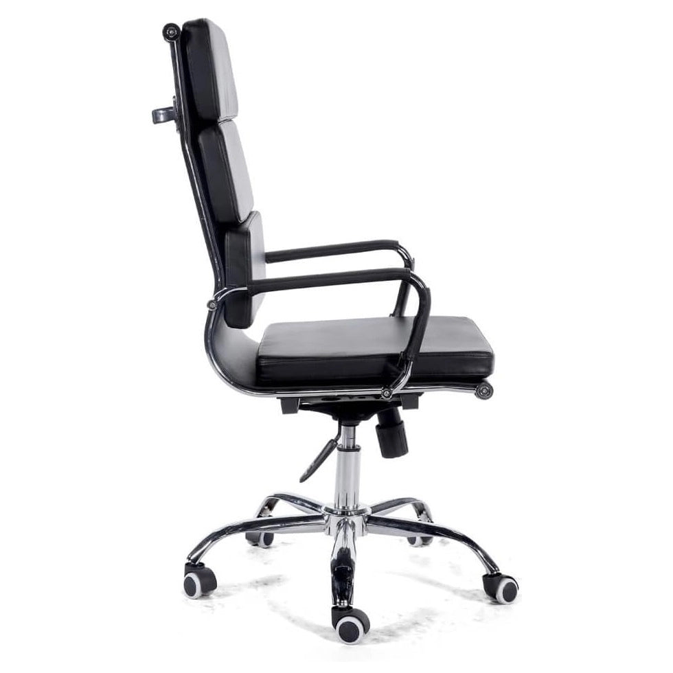 POLTRONA PRESIDENZIALE PLATINUM 55X65XH119CM NERA