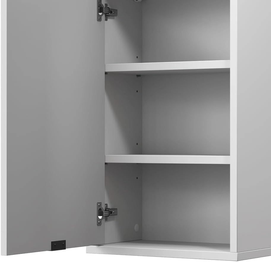Bagno Eliza, Bianco, 40 x 65 cm con una porta, adatto per l'installazione a parete per riporre accessori da bagno