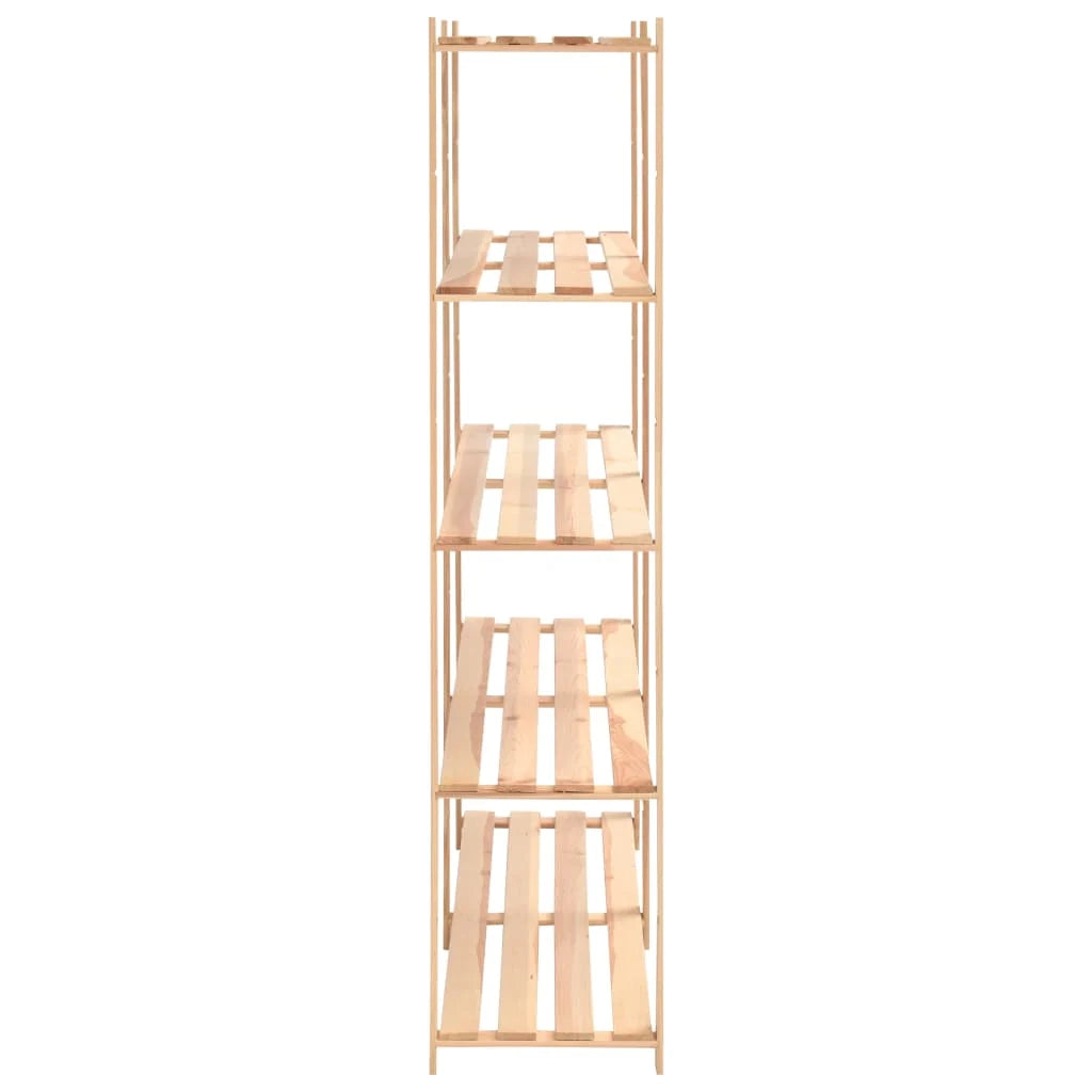 Scaffale portaoggetti a 5 ripiani 5 pezzi 170 x 38 x 170 cm pino 500 kg beige 02_0045733
