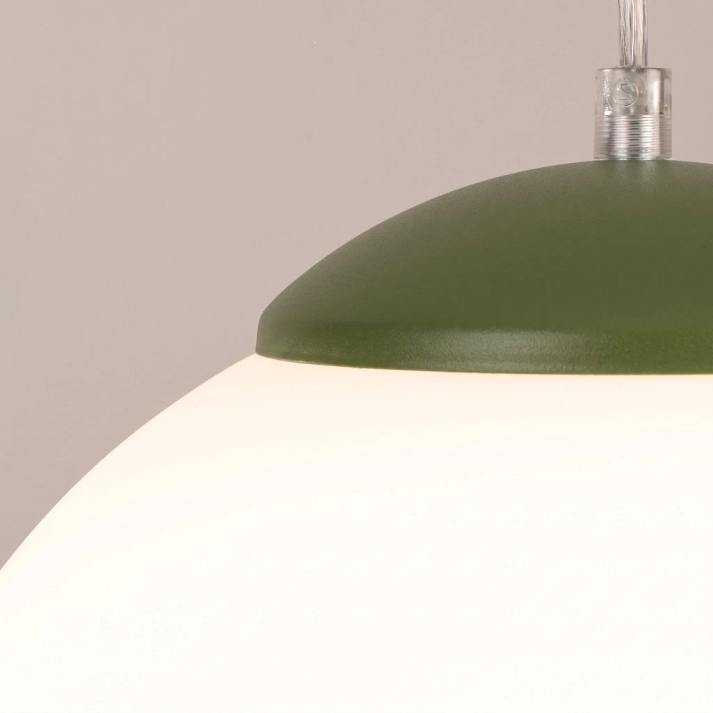 Lampada a sospensione UGO 20 verde oliva