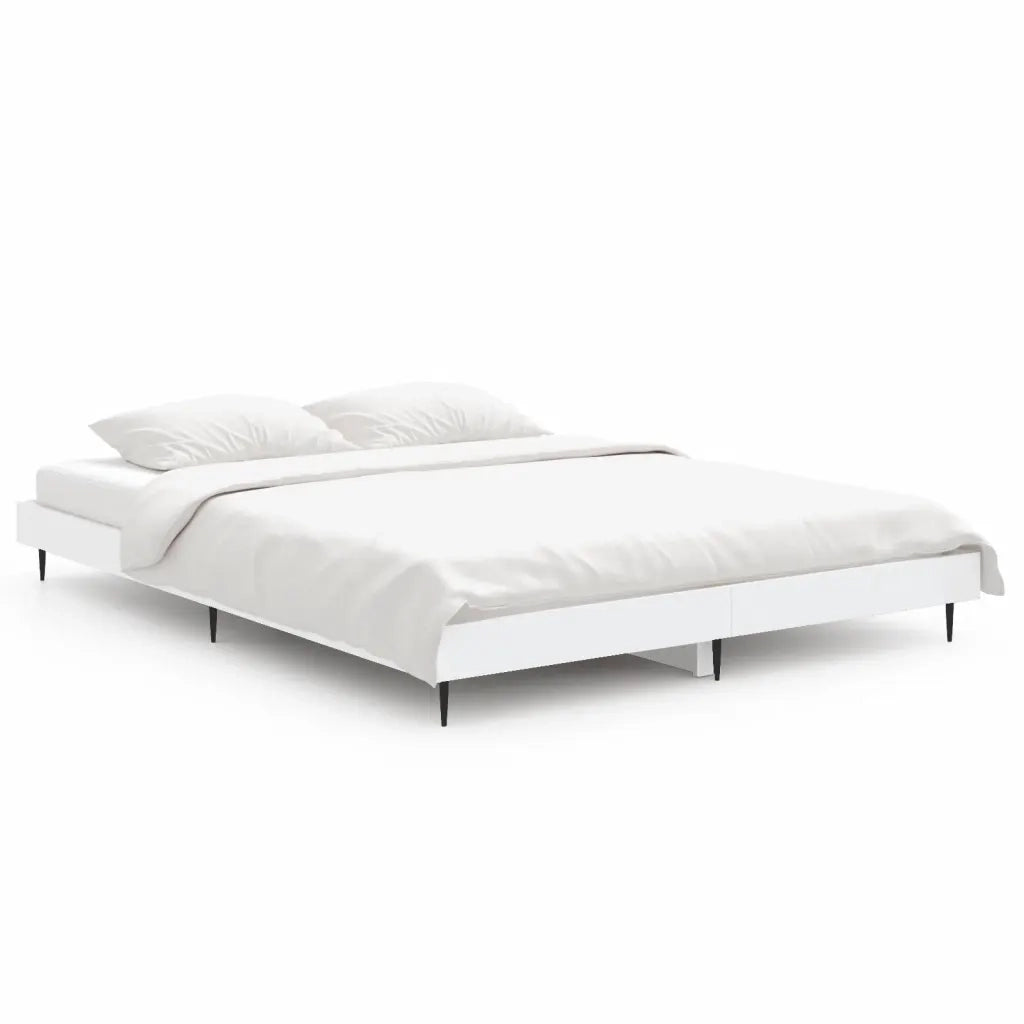 Giroletto-Struttura Letto Bianco 135x190 cm in Legno Multistrato 986360