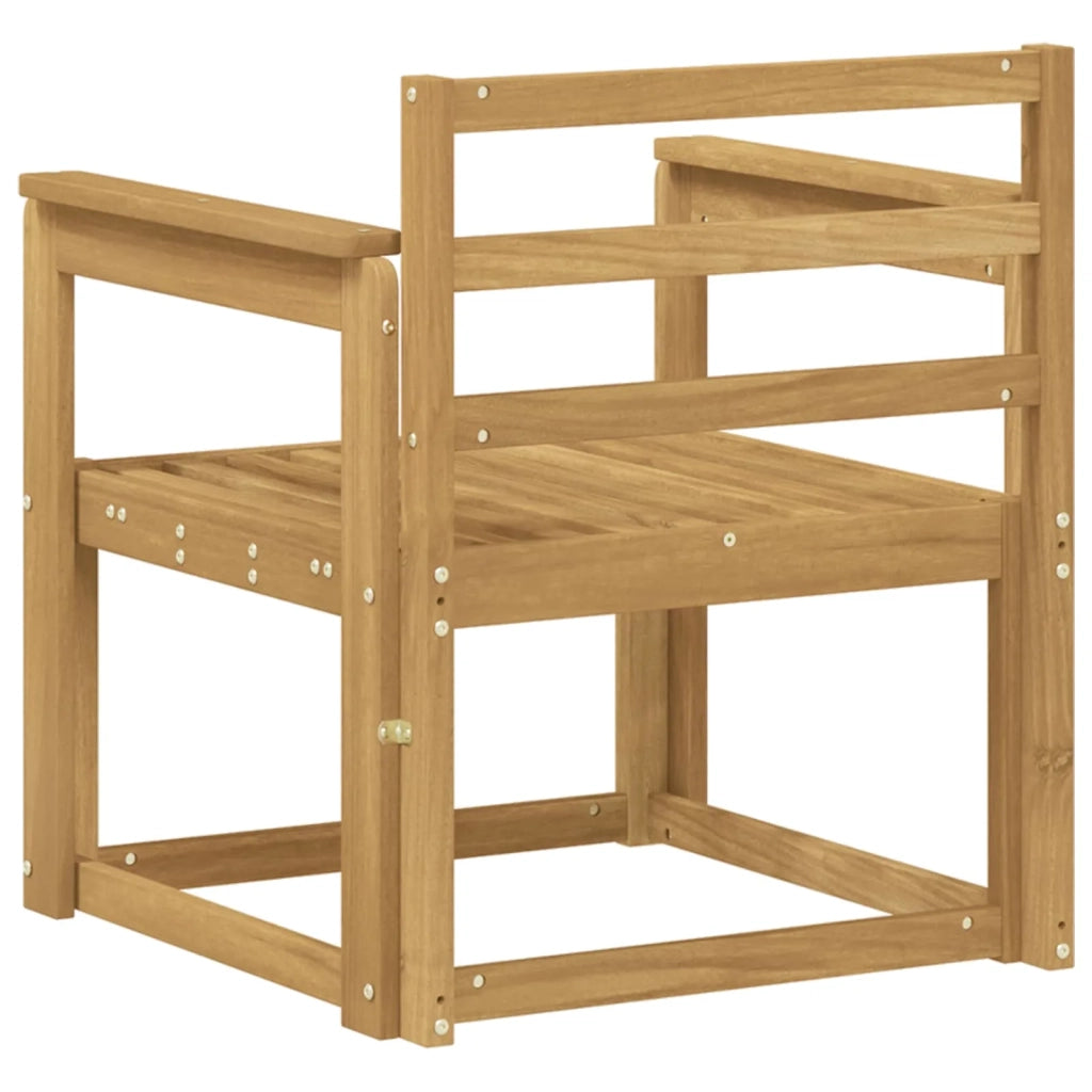 Set di divani da esterno Legno di Acacia Massello Bianco 3438963