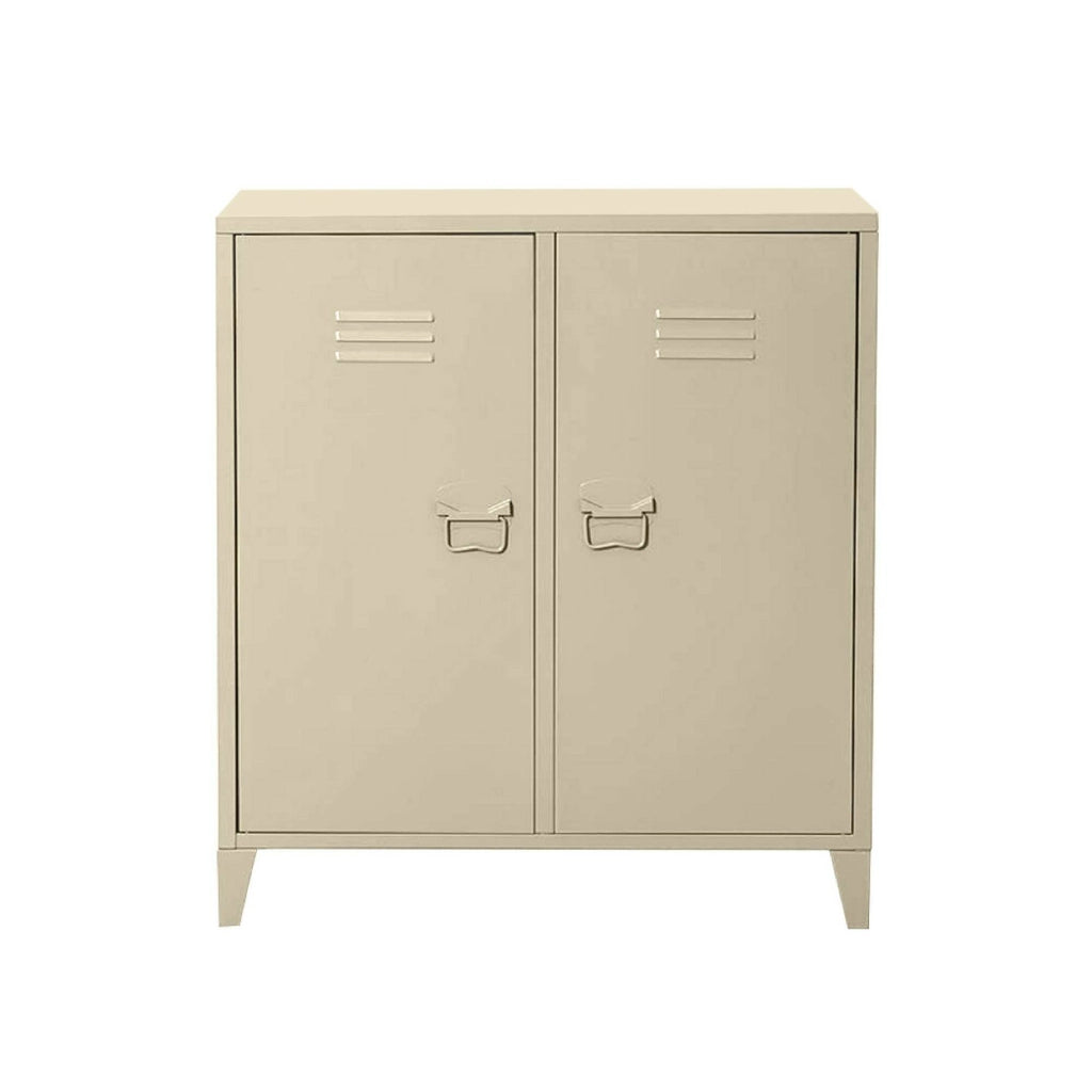 Credenza Conco, Buffet da soggiorno, Madia da salotto, Dispensa da cucina, 80x40 h73 cm, Panna