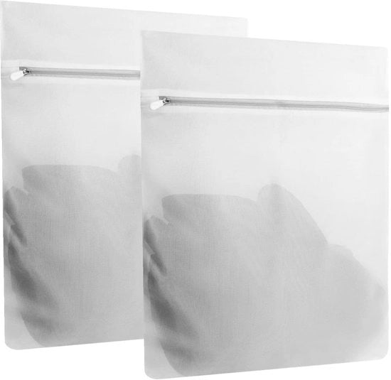 Confezione da 2 waschette per lavatrice Waszak Netwaszak con cerniera per abiti delicati, reggiseni, sottovesti, calze