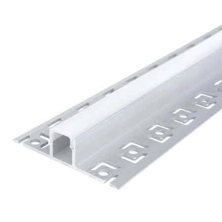 CANALINA PER STRIP LED '5112' 12,5x13,3 mm, Larghezza interna max. 9 mm - Barra 2 mt