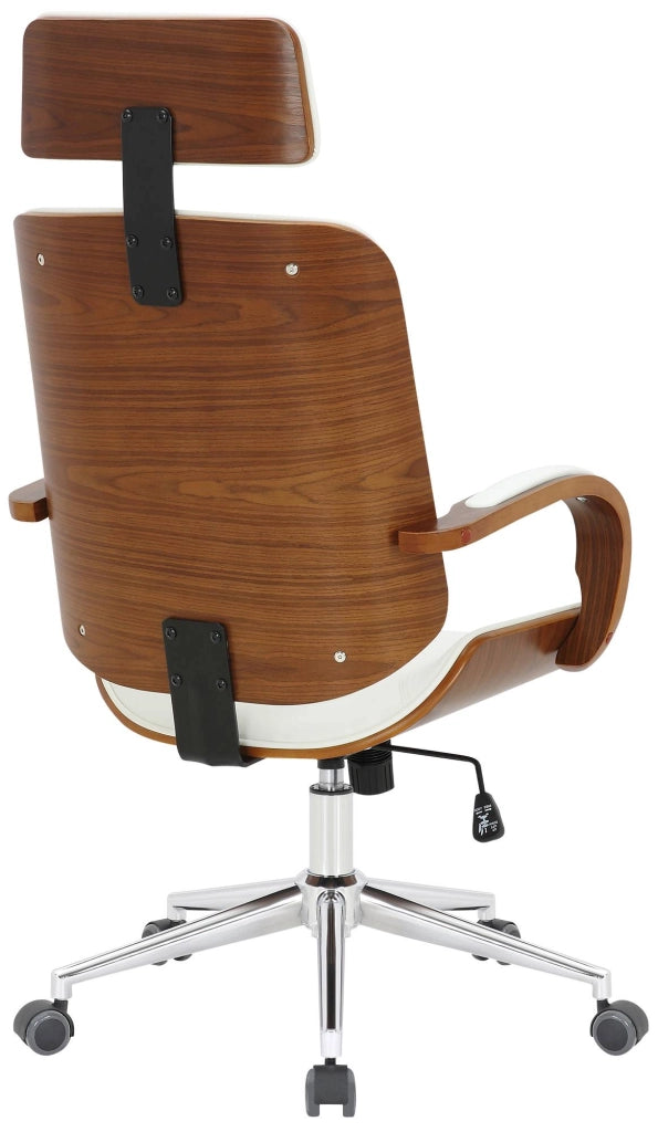 Sedia da ufficio Dayton Noce/bianco