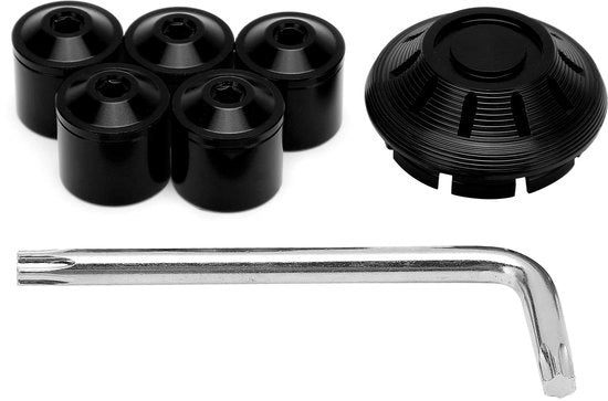 Allestimento per Motore in Alluminio - Adatto per GTS GTV 250/300 2017-2020 - 6 Pezzi - Resistente ai Sfregamenti - Resistente alla Corrosione - Aspetto Migliorato - Copertura per Motore in Alluminio
