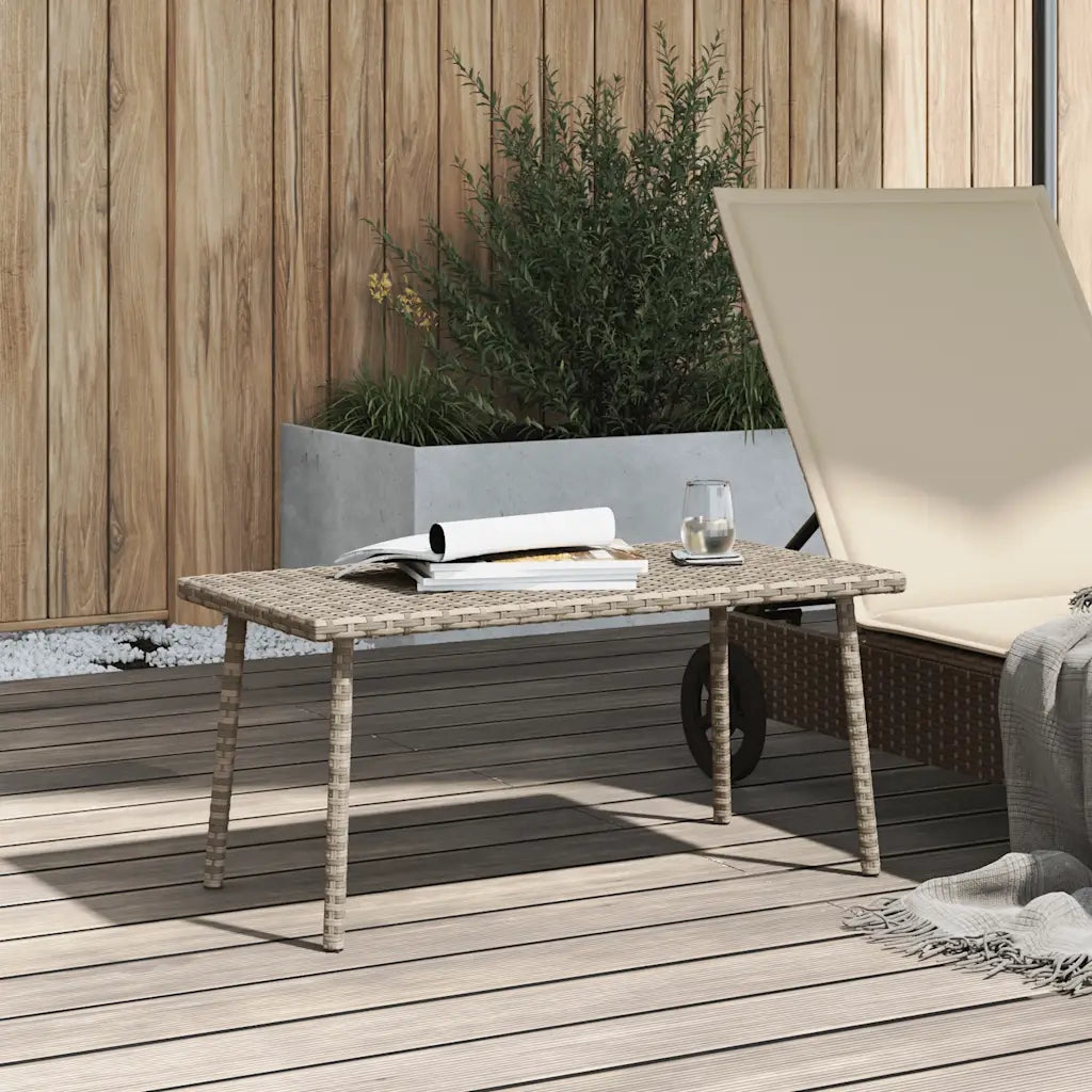 Tavolino da Giardino | Tavolino da esterno Rettangolare Grigio Chiaro 80x40x37 cm