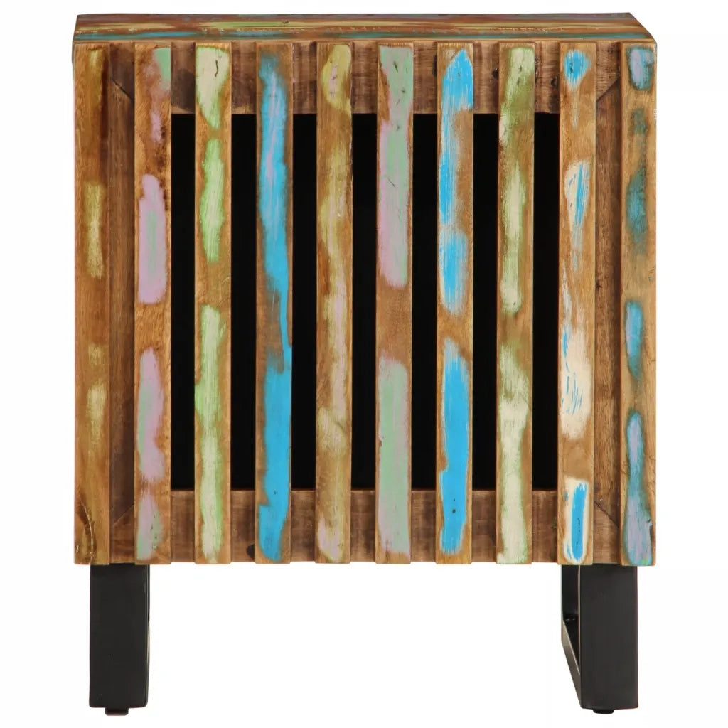 Comodini 2pz 40x34x46 cm in Legno Massello di Recupero 377425