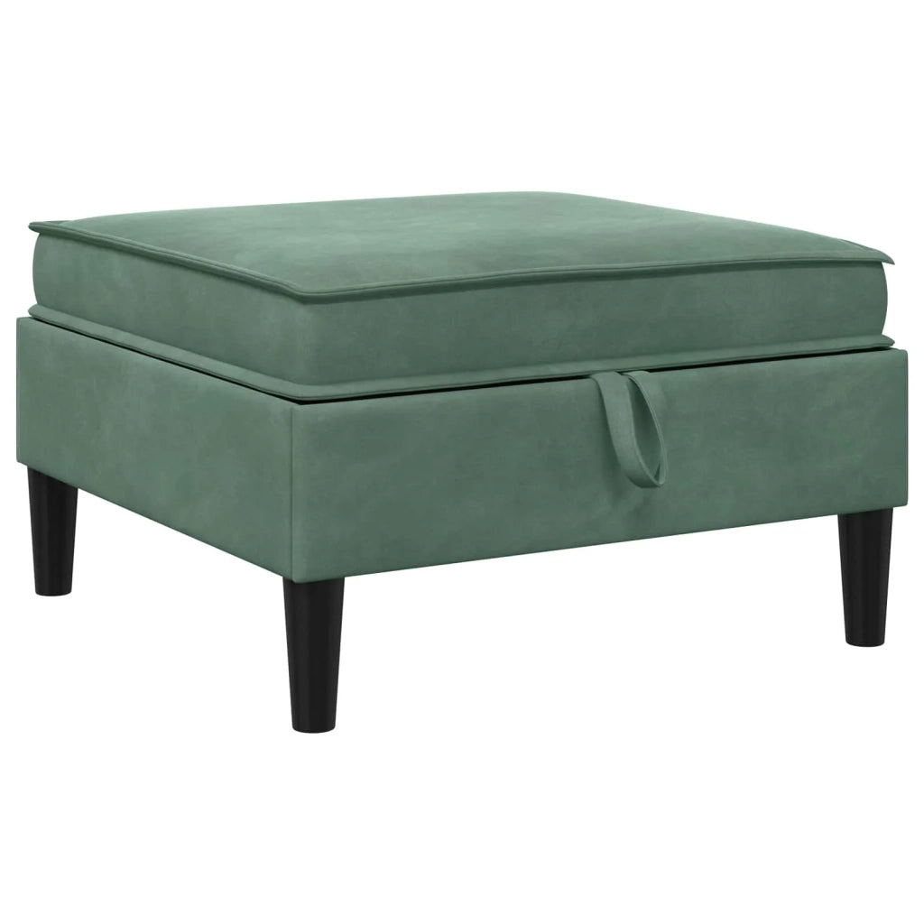 Set di mobili per il soggiorno 6 pcs Verde Mare Velluto