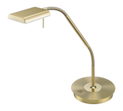 Lampada Tavolo Studio Touch Flessibile Dimmer Moderna Ottone Bergamo GD Trio