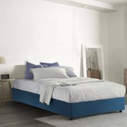 Andla, Letto Piazza e Mezza Sfoderabile Made in Italy, blu