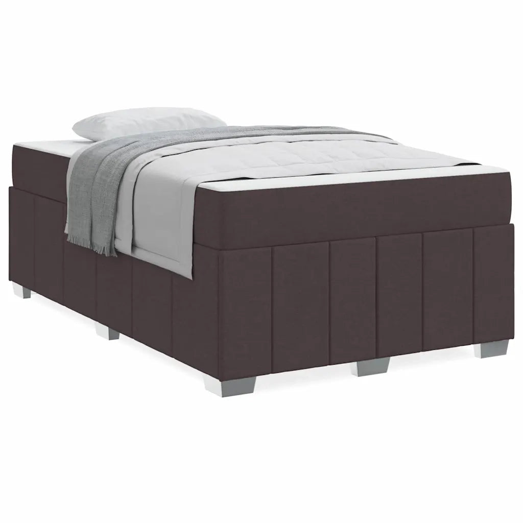 vidaXL Struttura del letto Marrone scuro 120 x 200 cm Tessuto