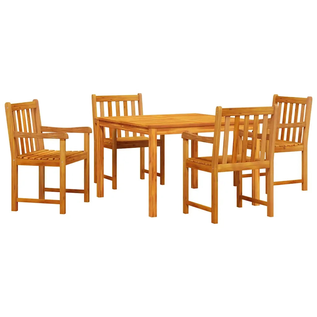 Set da Pranzo per Giardino 5 pcs Marrone 3375646