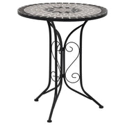 Set Bistr¨° 3 pz | Set Salotto da Giardino con Mosaico in Ceramica Grigio