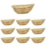 Ceste Cestini espositore intrecciati a nido x10 fibra naturale cm 20 x15,5x h 7