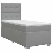 Letto box spring con materasso Grigio Chiaro Singolo Tessuto 3453502