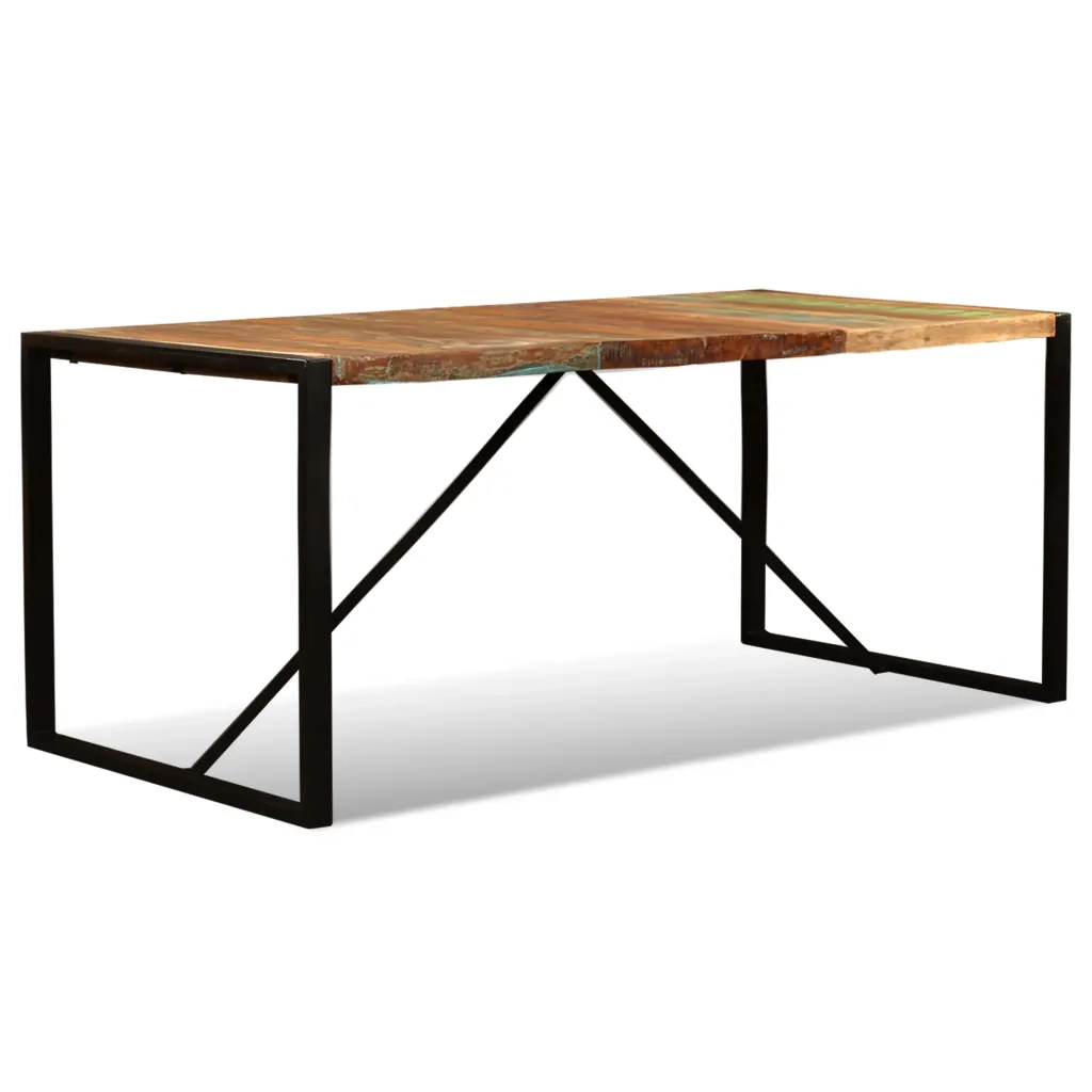 Tavolo da Pranzo | Tavolo da cucina in Legno Massello di Recupero 180 cm