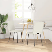 Sedie da Pranzo 2 pz Crema in Velluto 4101195