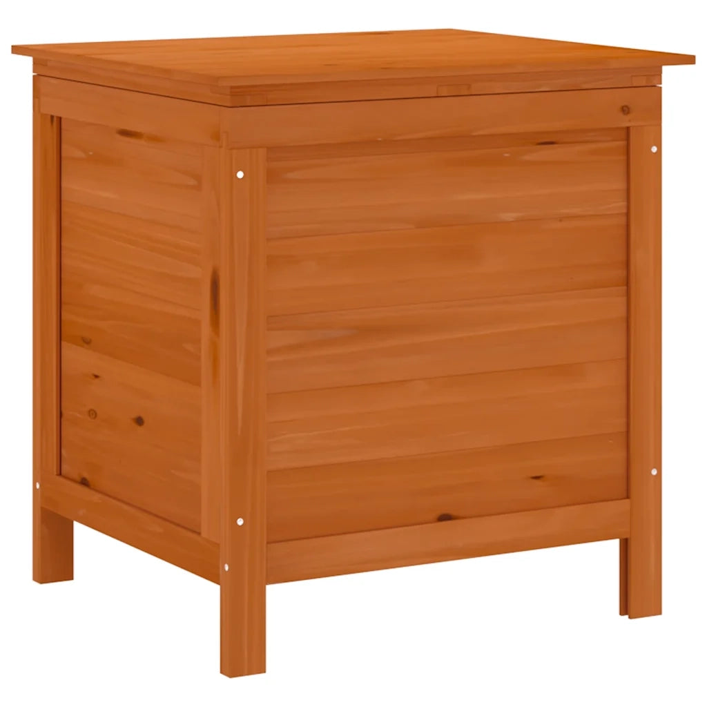 Contenitore Giardino-Cassapanche da esterno Marrone 50x49x56,5 cm Legno Massello Abete