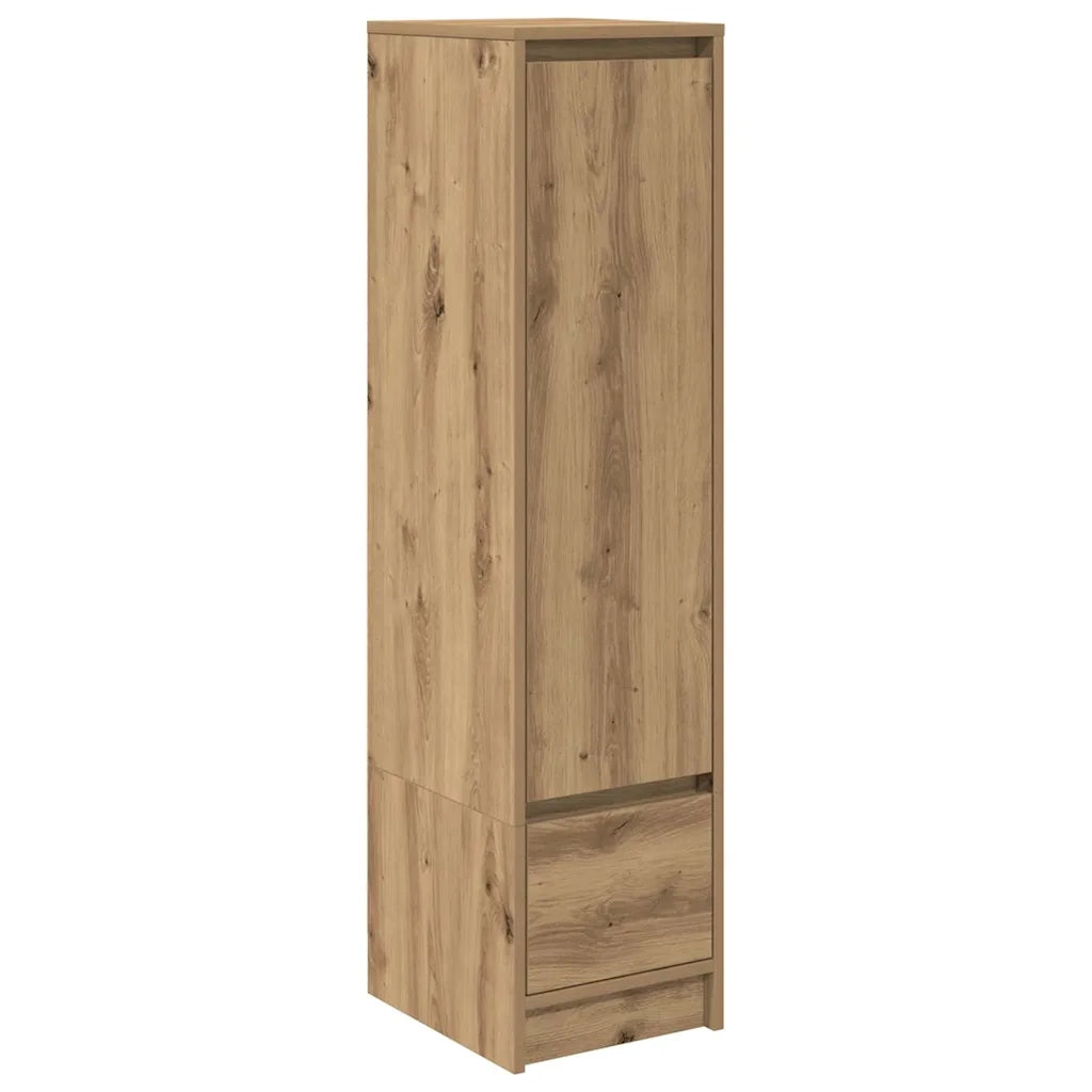 Credenza Alta Rovere Artigianale 29,5x34x119,5 cm in Truciolato 861660