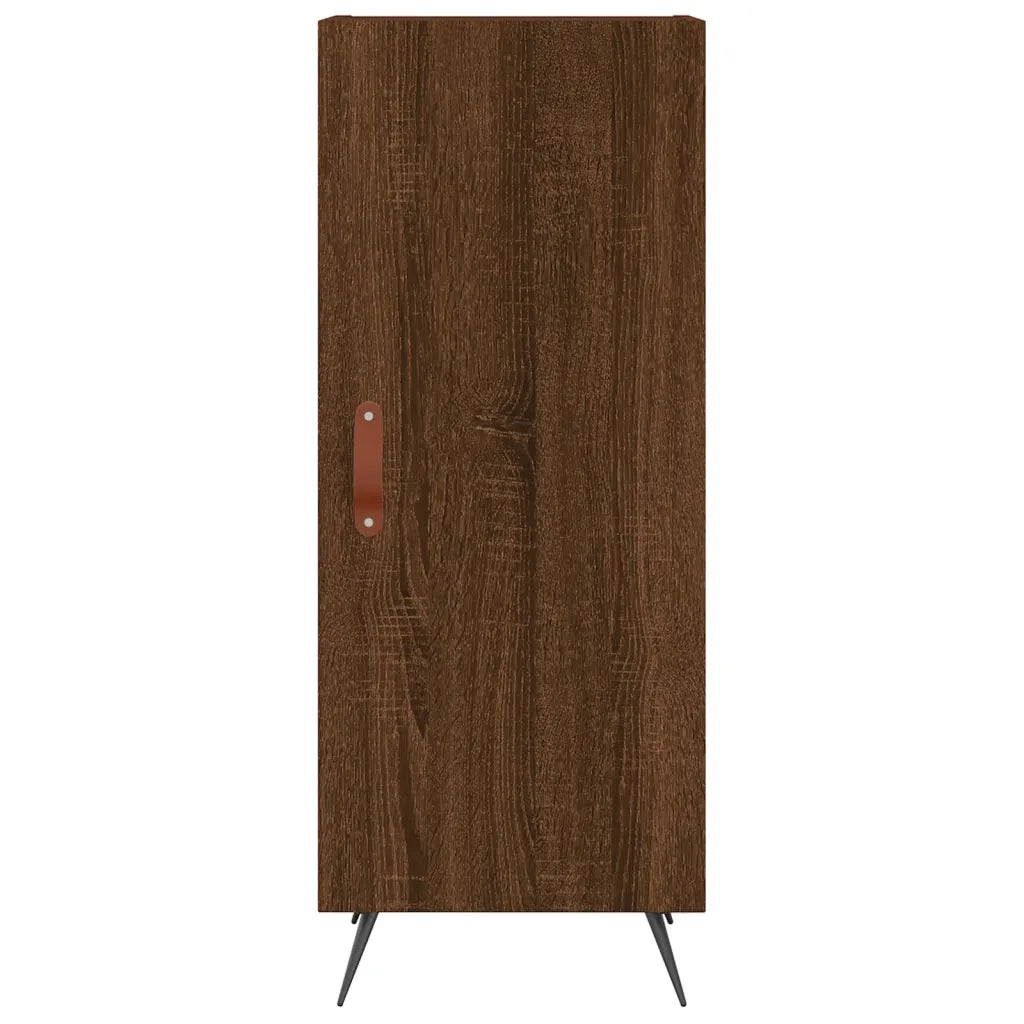 Credenza Rovere Marrone 34,5x34x90 cm in Legno Multistrato 828515
