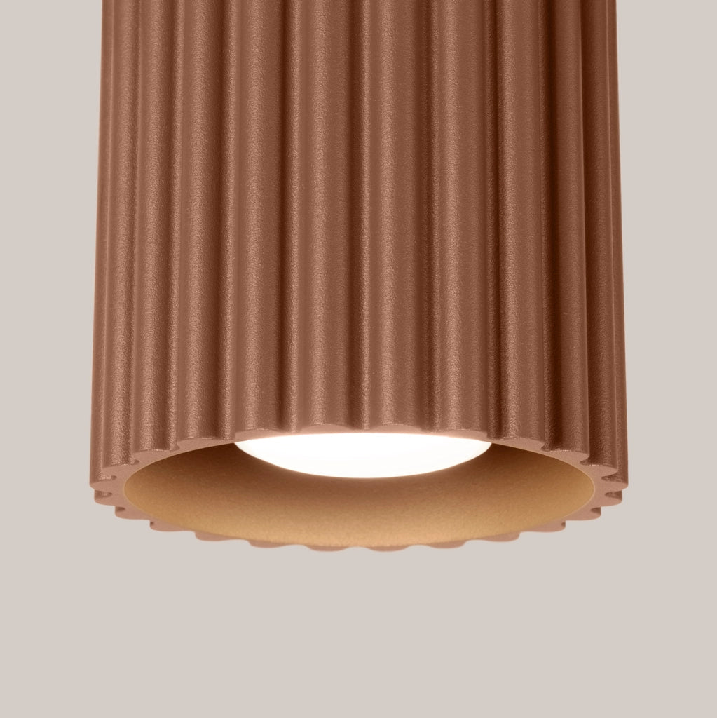 Spot soffitto moderno tondo mocca 10cm GU10 VISTAO PureLume