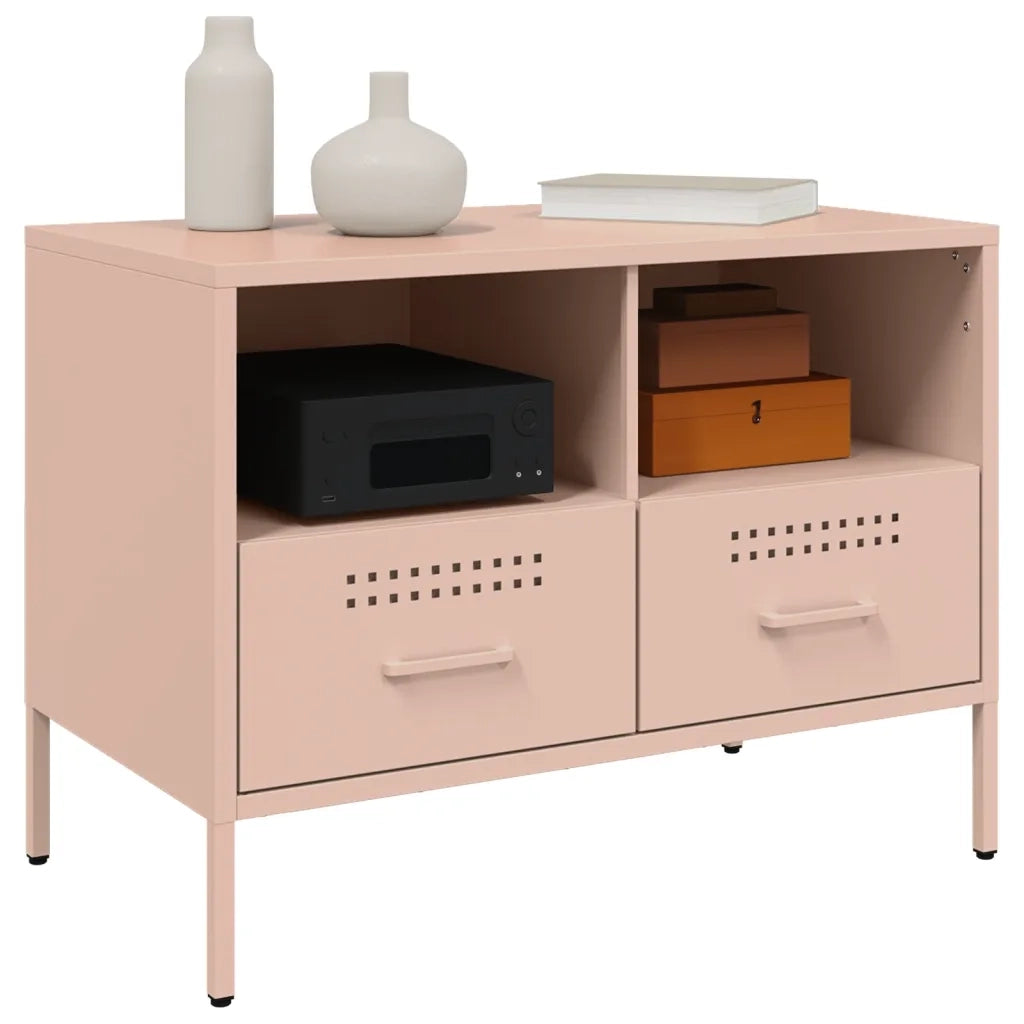 Mobile TV Rosa 68x39x50,5 cm in Acciaio 843044