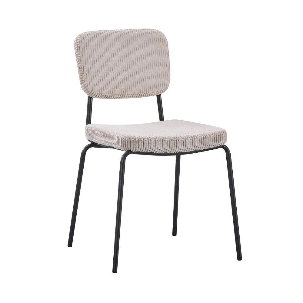 Set 4 Sedie imbottite Juno taupè 44x55x83H – Il comfort in stile industriale