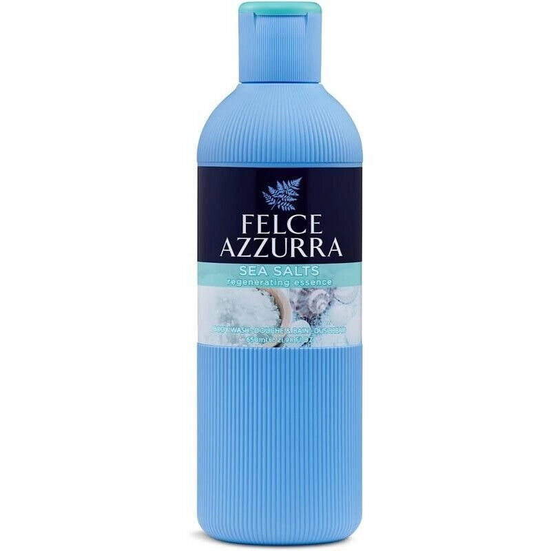 SET 6 FELCE AZZURRA BAGNODOCCIA SALI MARINI PROFUMO RIGENERANTE IDRATA LA PELLE 650 ML