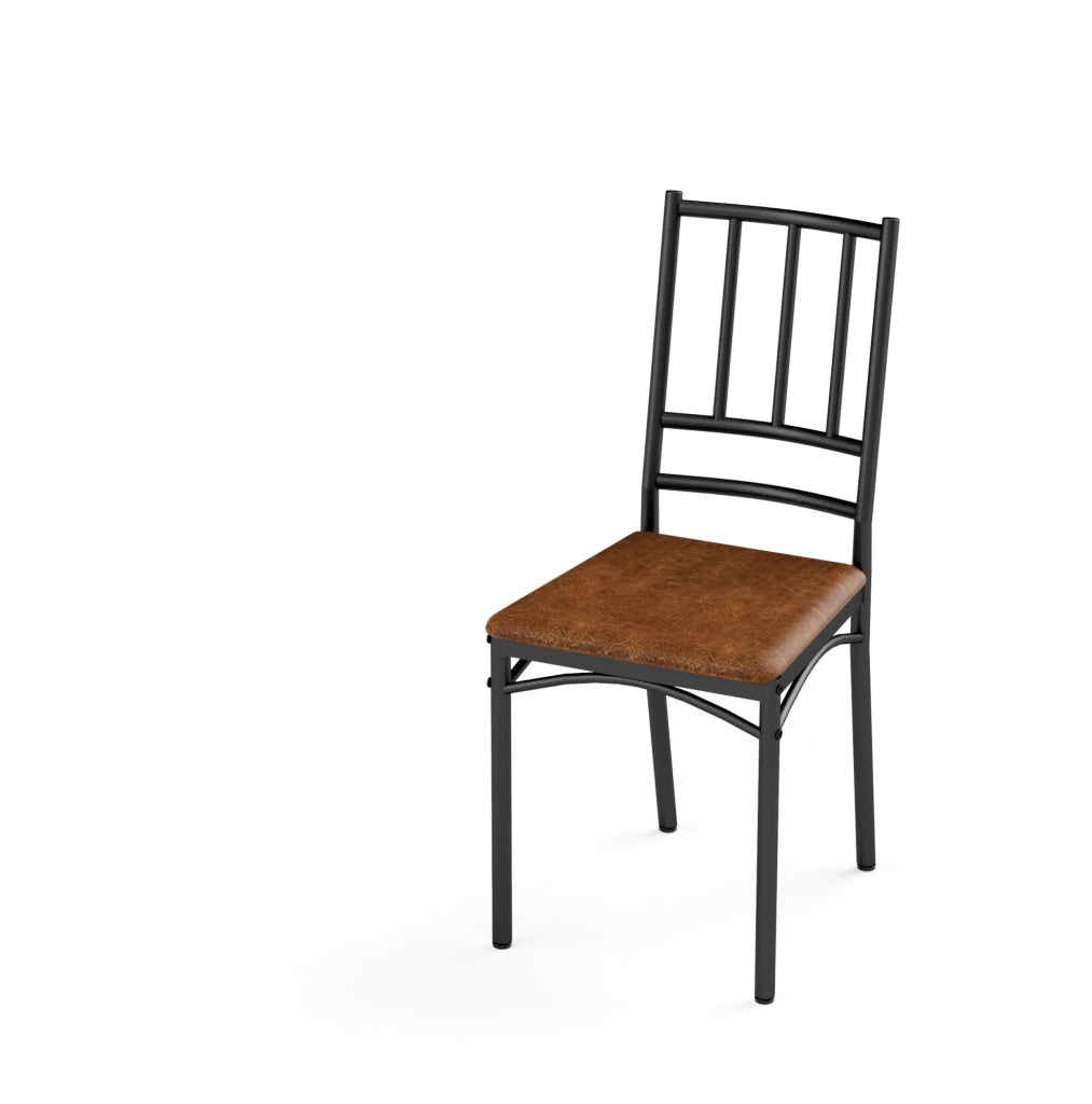 Set tavolo da pranzo con 4 sedie, noce, 110 x 60 cm