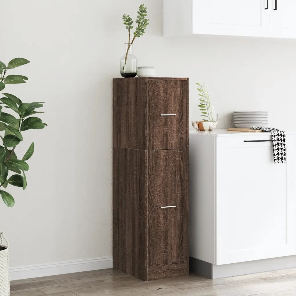 Armadietto da Farmacia Rovere Marrone 30x41x118 cm Truciolato 855166