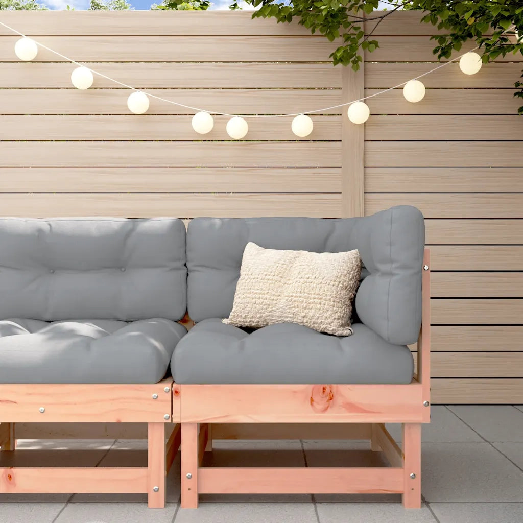 Divano Angolare con Cuscini-Sofa con Cuscini in Legno Massello di Douglas 764343