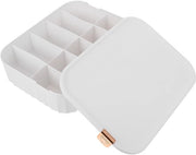 Scatola per calze con coperchio - Contenitore di stoccaggio - Supporto per calze - Organizzatore di abbigliamento - Materiale PP duraturo - Facile e pratico