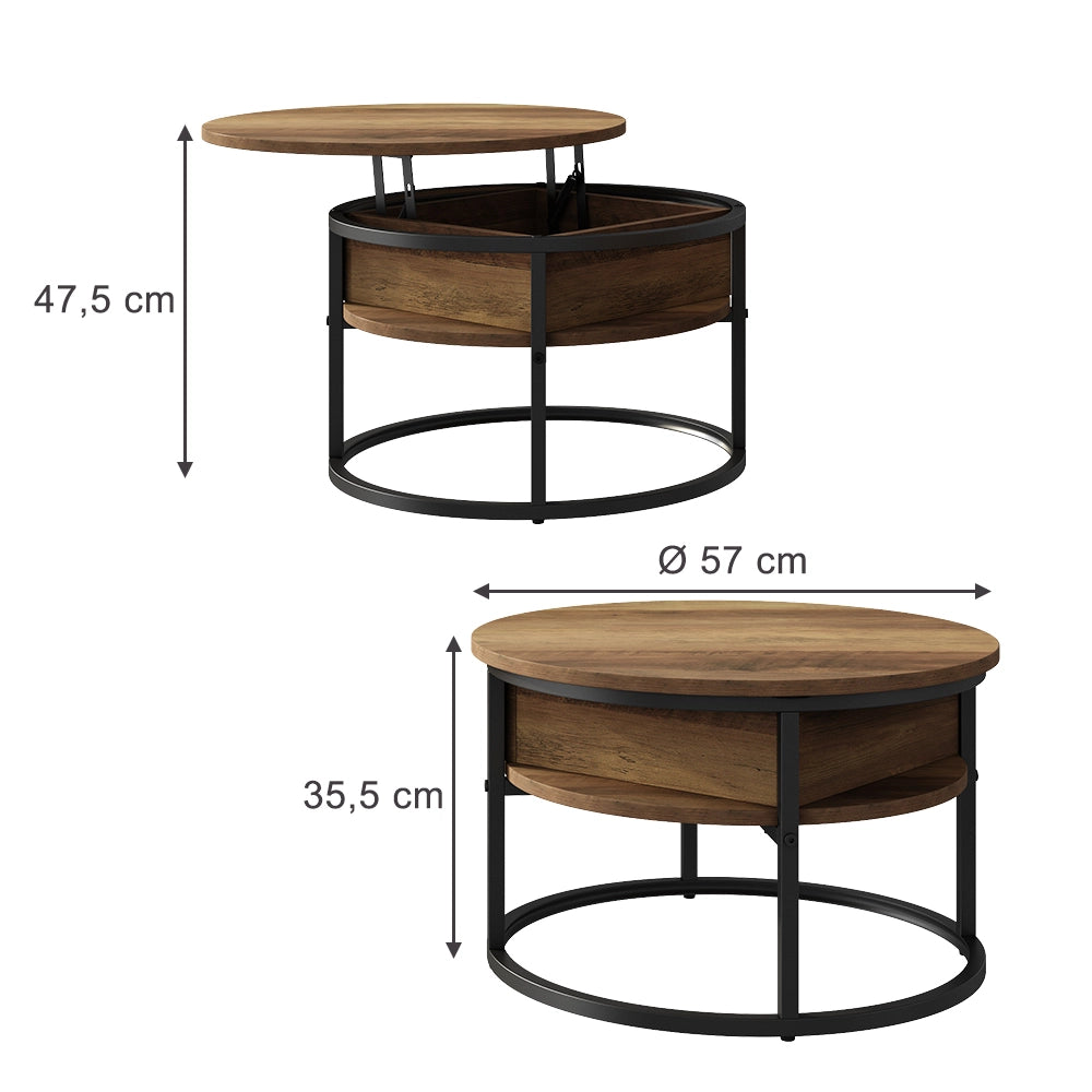 Vicco Tavolino Legno 57 x 57 cm