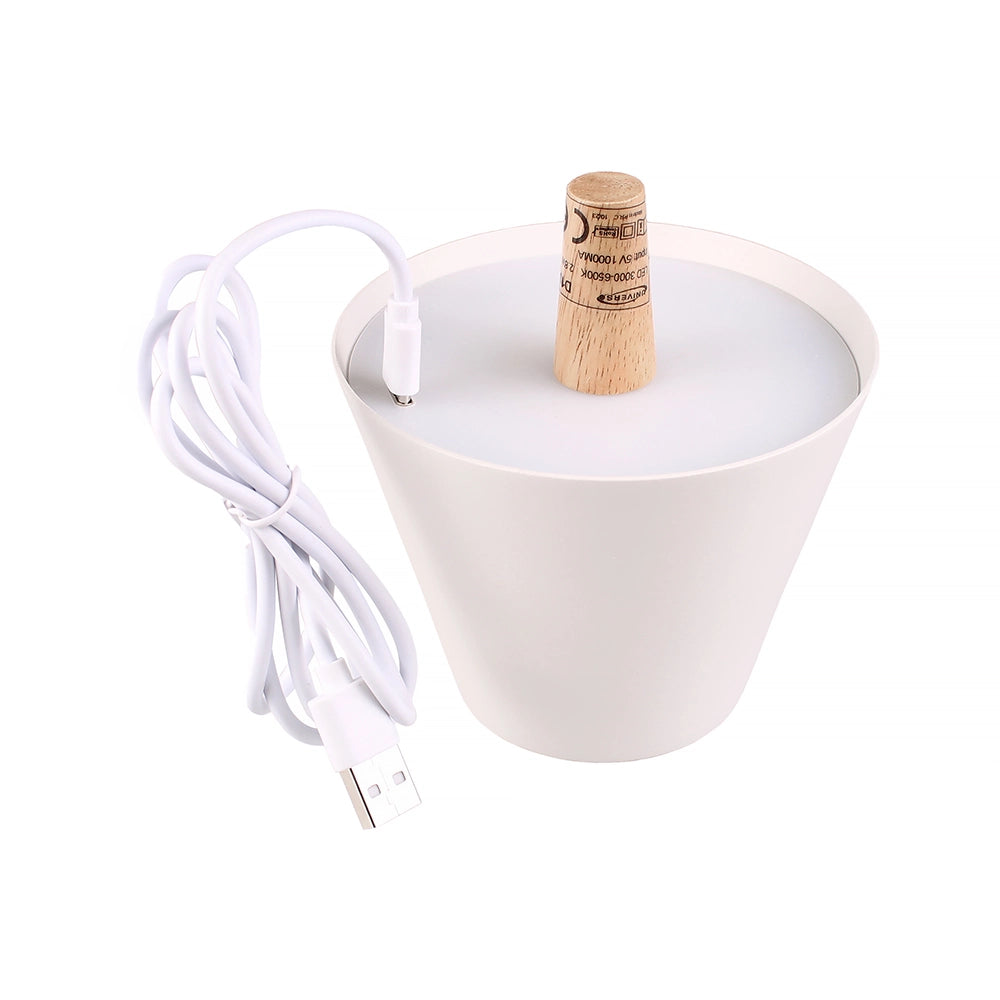 INNOVATIVA LAMPADA LED DA TAVOLO PORTATILE CON TAPPO PER BOTTIGLIA - ELEGANZA E FUNZIONALITA' IN UNICO DESIGN