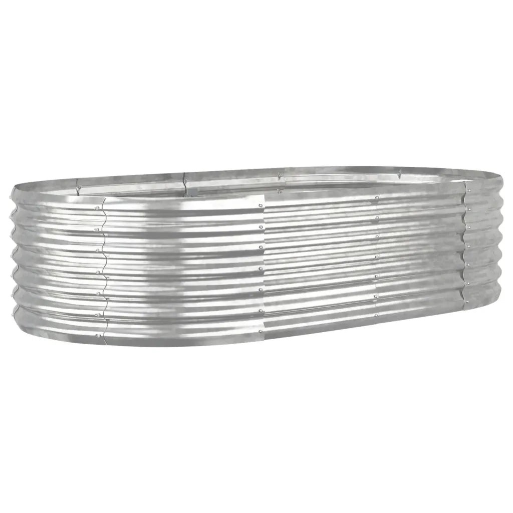 Letto Giardino Acciaio Zincato 152x80x36cm Argento 318917