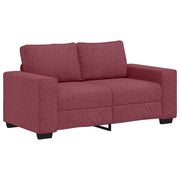 Divano | Divano da soggiorno | Sofa a 2 Posti Rosso Vino 160x77x82 cm in Tessuto