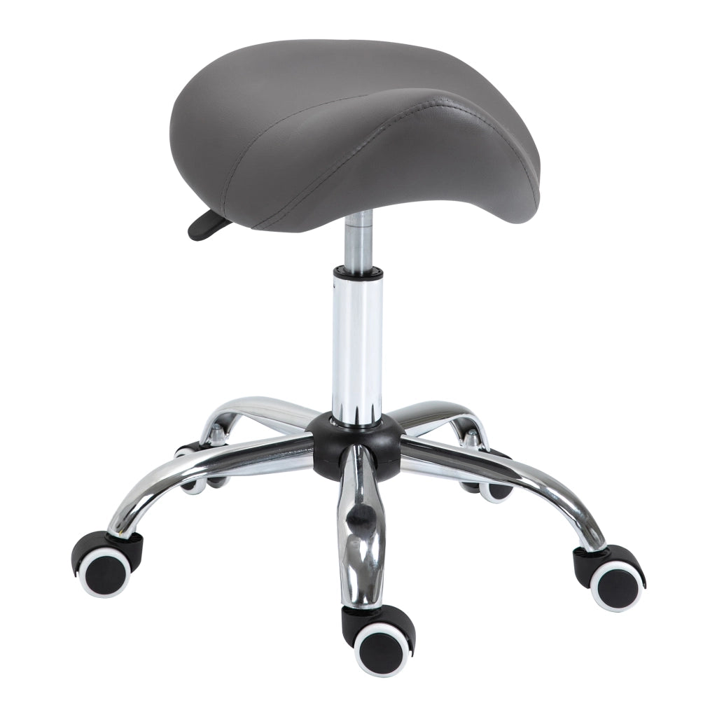 Sgabello da Massaggio con Rotelle Regolabile ¨C Zephmum ¨C Grigio 49-61cm