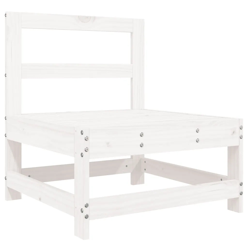 Set Divani da Giardino 8 pz in Legno Massello di Pino Bianco 3250633