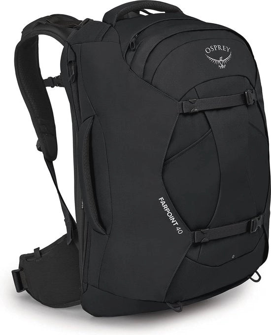 Borsa da 40L per Uomo - Ideale per Viaggi - Nero Poliestere