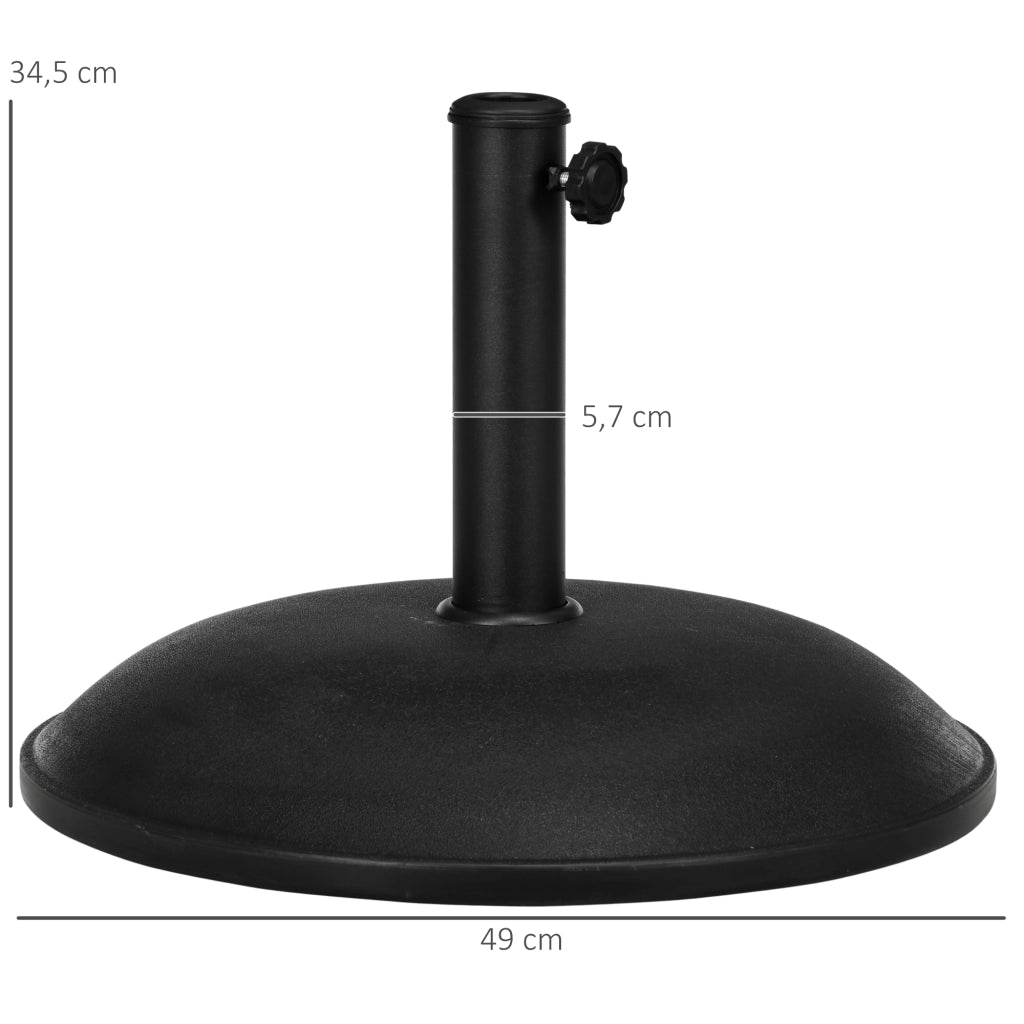 Portaombrelloni in acciaio con maniglia ¨C zephmum ¨C bronzo nero per ?3.8-4.8 cm