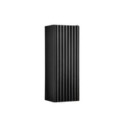 Mobile da bagno VANO – 1 porta – Nero opaco – L20 × P18 × H57 cm – Da appendere