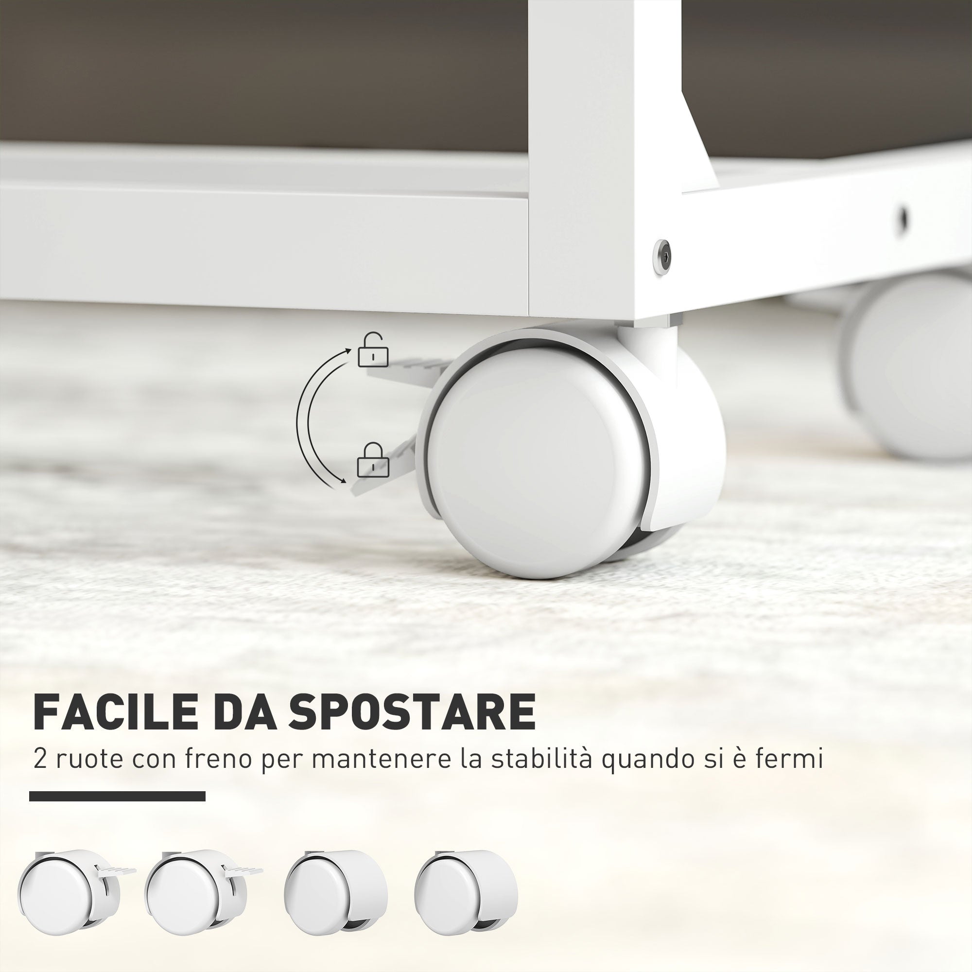 Tavolino da Lavoro Regolabile 55x36x62,5-82,5 cm con Piano Inclinabile in Legno e Metallo Bianco e Rovere